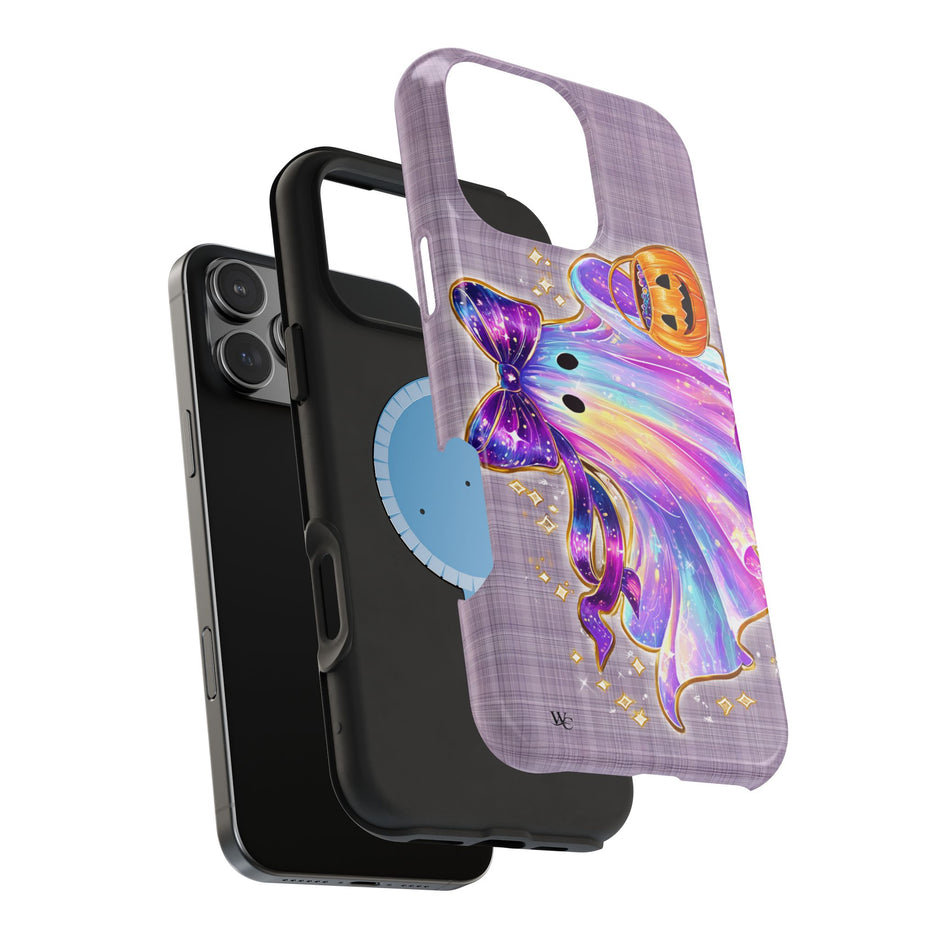 Cute Rainbow Ghost Halloween Phone Case - Extreme Impact MagSafe Phone Case