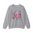 Halloween 'Boo' Crewneck Sweatshirt — Cute Pink Bat & Star Graphic