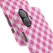 Pink Gingham - Essential Phone Case - Lightweight Protective Cover