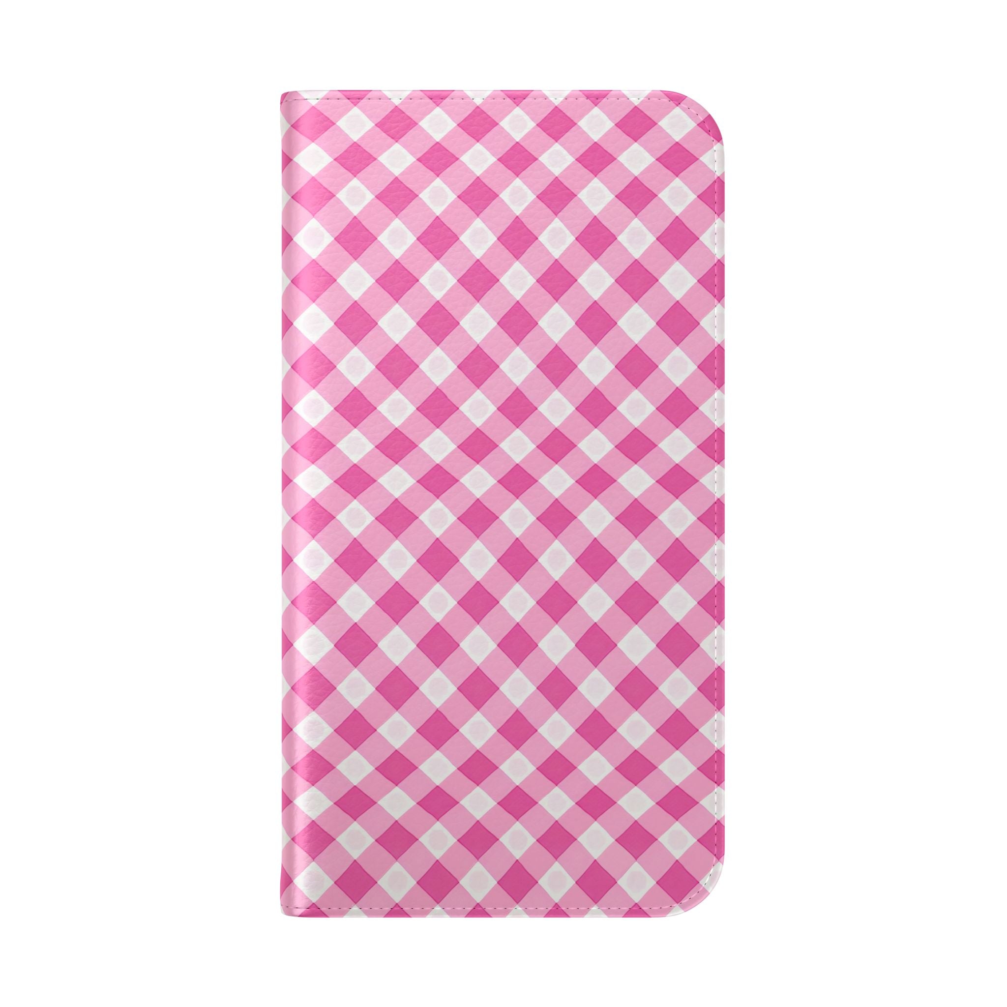 Pink Gingham - Flip Case – Wallet Flip Case with Card Slots