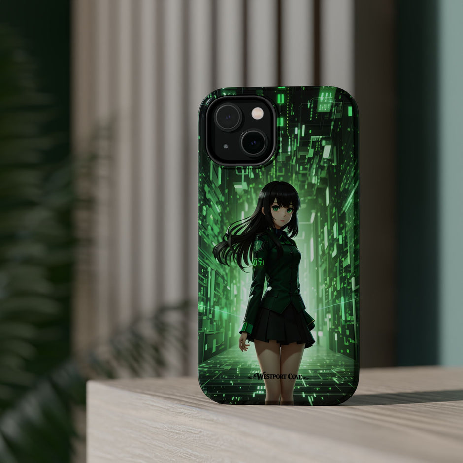 Anime Cybergirl Extreme Impact MagSafe Phone Case