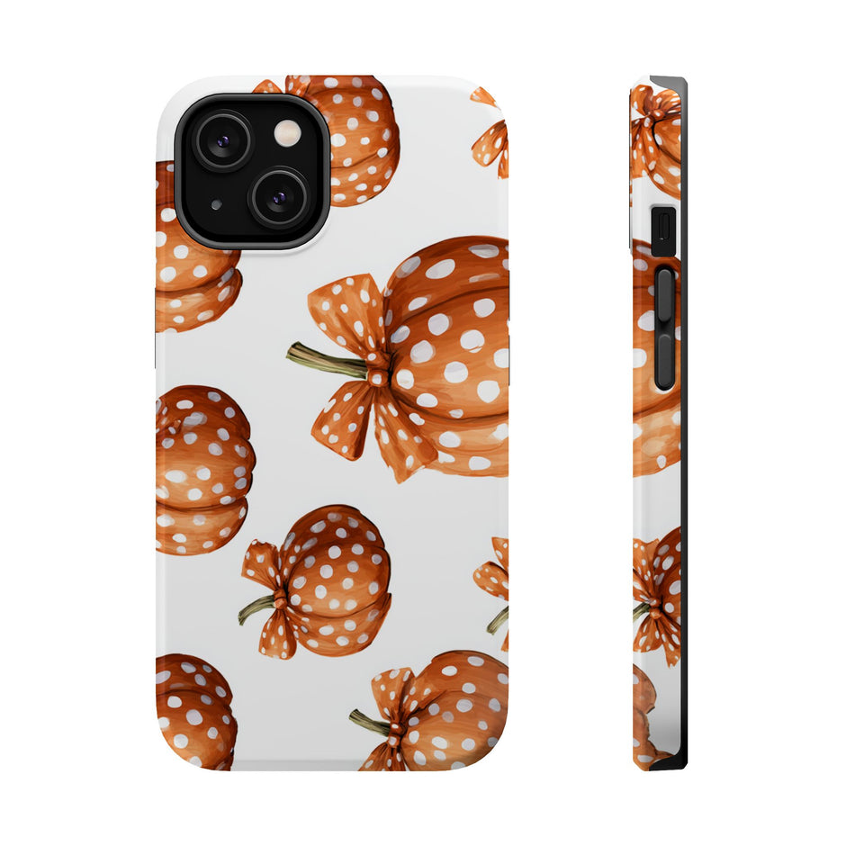 Polka Dot Pumpkin Extreme Impact MagSafe Phone Case