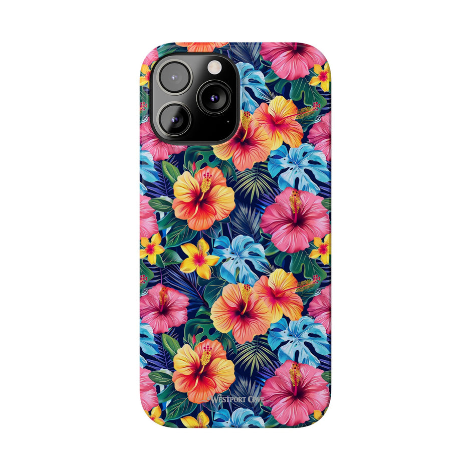 Tropical Hibiscus - Essential Phone Case — Floral Beach Vibe Phone Cover