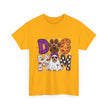Dog Mom Halloween T‑Shirt — Ghost Pup & Spooky Pattern Tee
