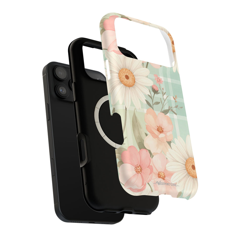 Pastel Daisy Floral Extreme Impact MagSafe Phone Case