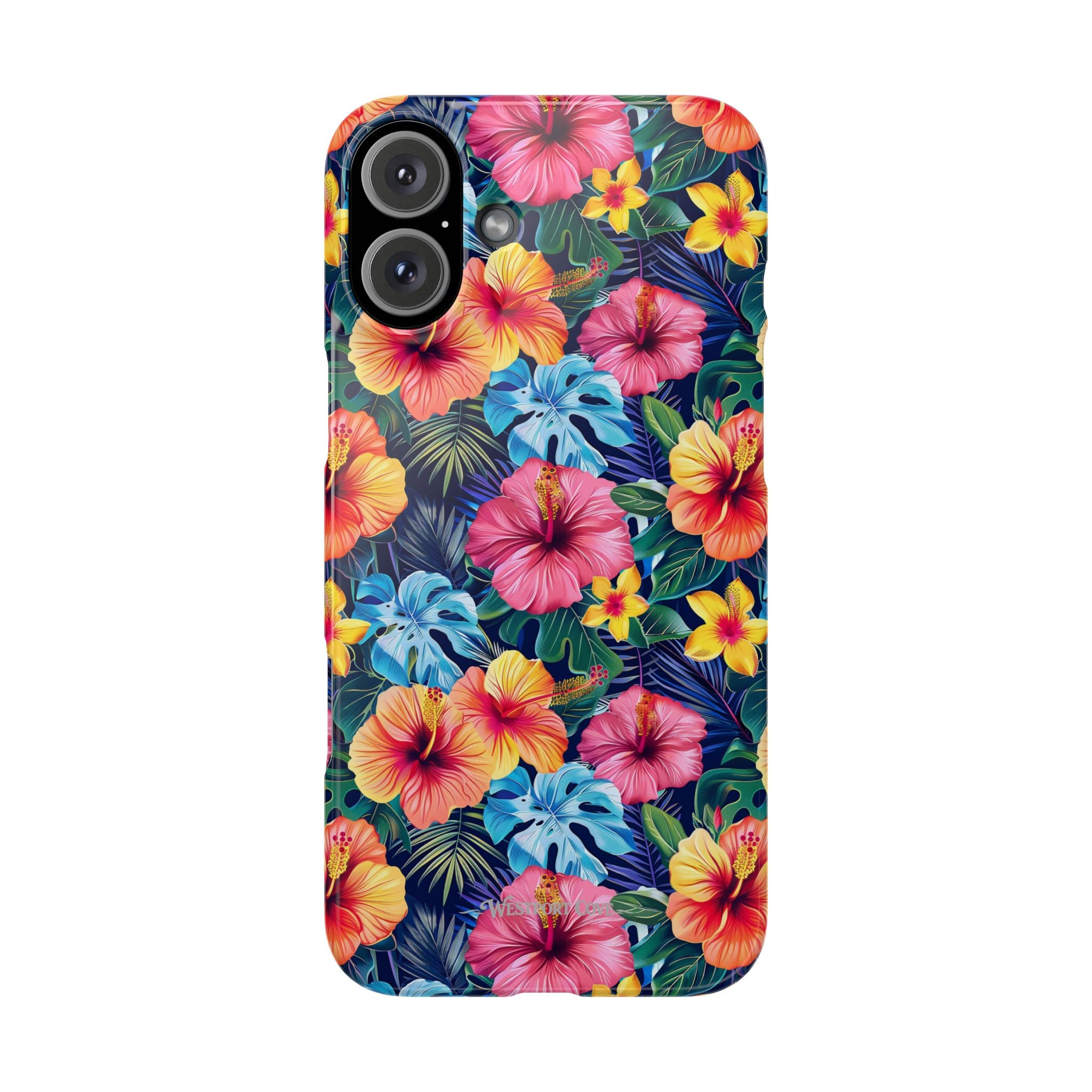 Tropical Hibiscus - Elite Phone Case — Floral Hawaiian Pattern Phone Cover