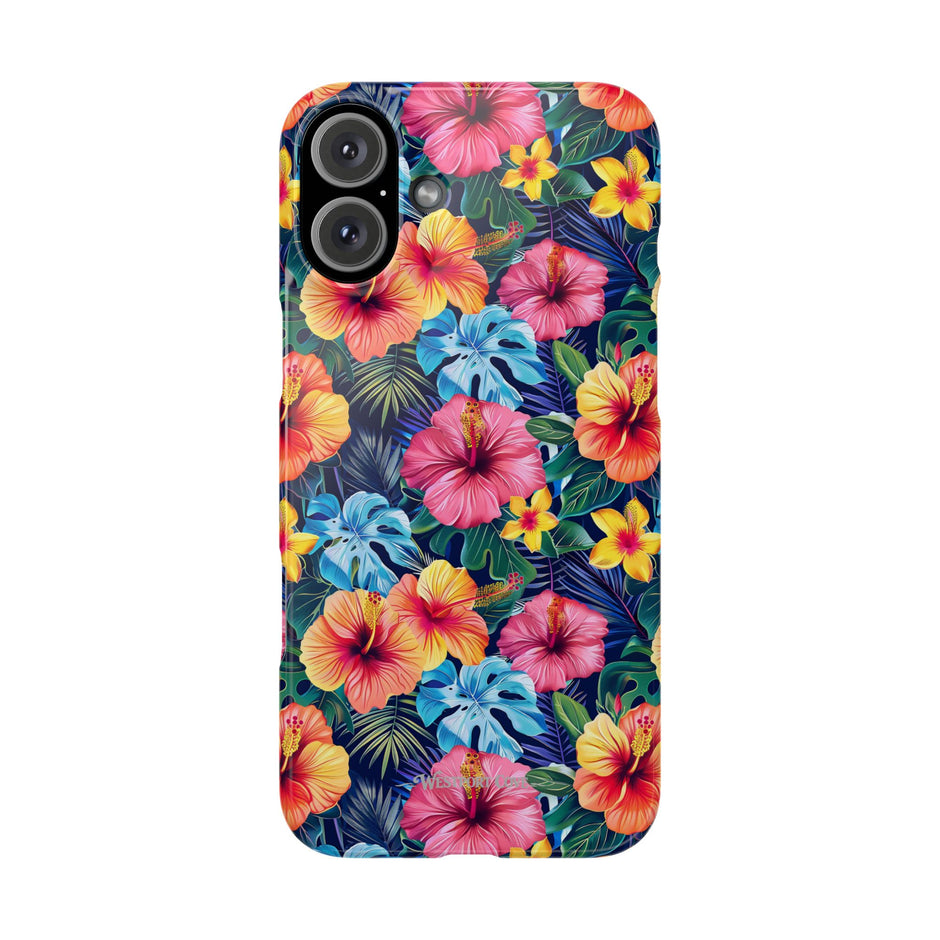 Tropical Hibiscus - Elite Phone Case — Floral Hawaiian Pattern Phone Cover