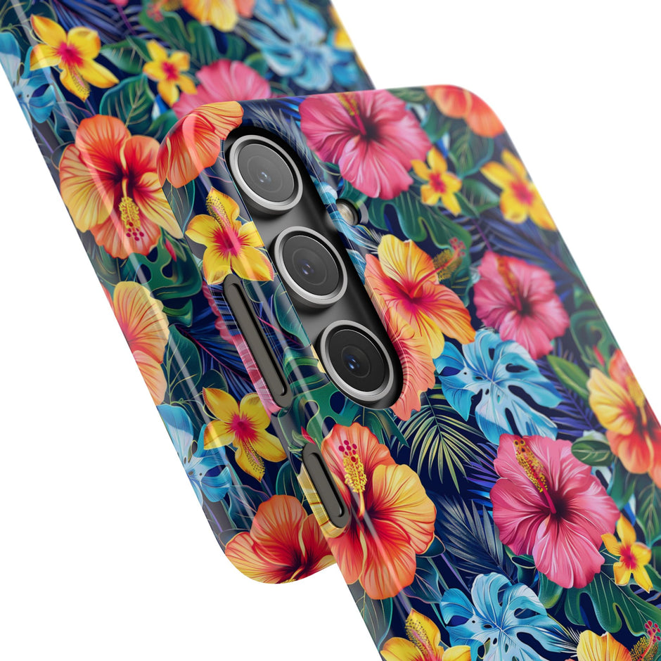 Tropical Hibiscus - Elite Phone Case — Floral Hawaiian Pattern Phone Cover