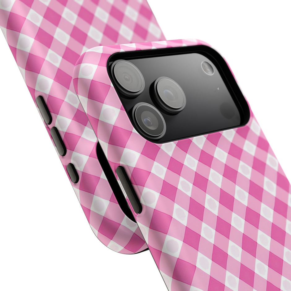 Pink Gingham - Extreme Phone Case