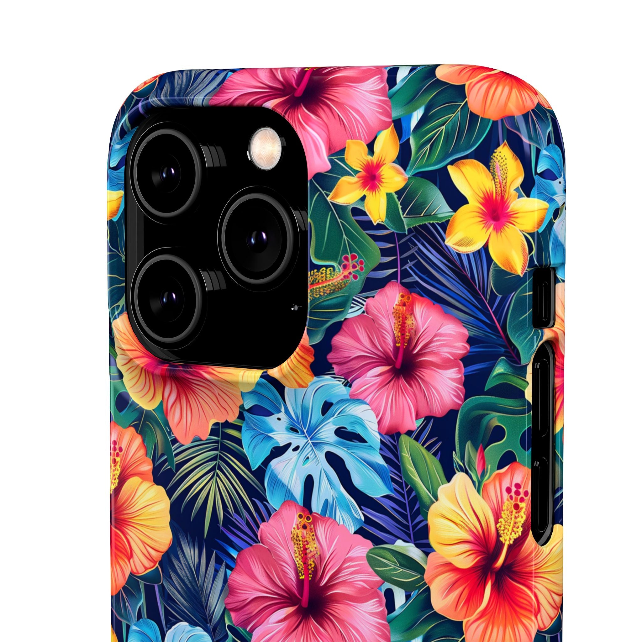 Tropical Hibiscus - Elite Phone Case — Floral Hawaiian Pattern Phone Cover
