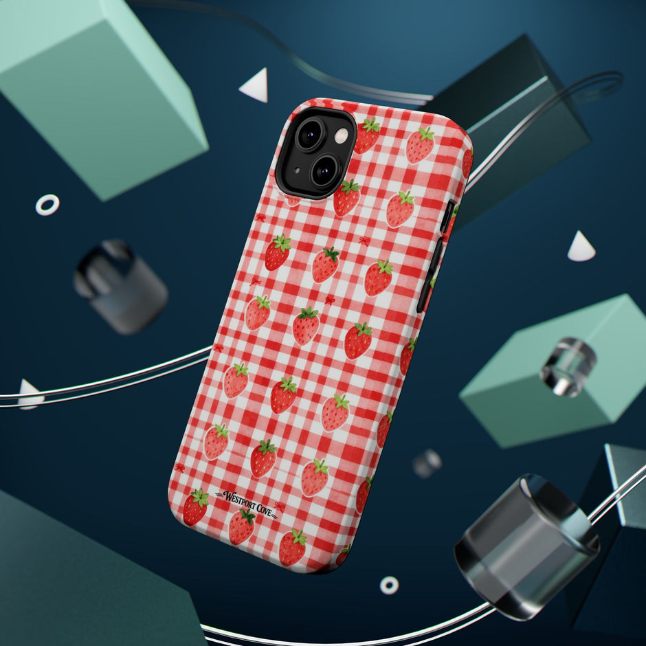 Strawberry Gingham - Extreme MagSafe Phone Case