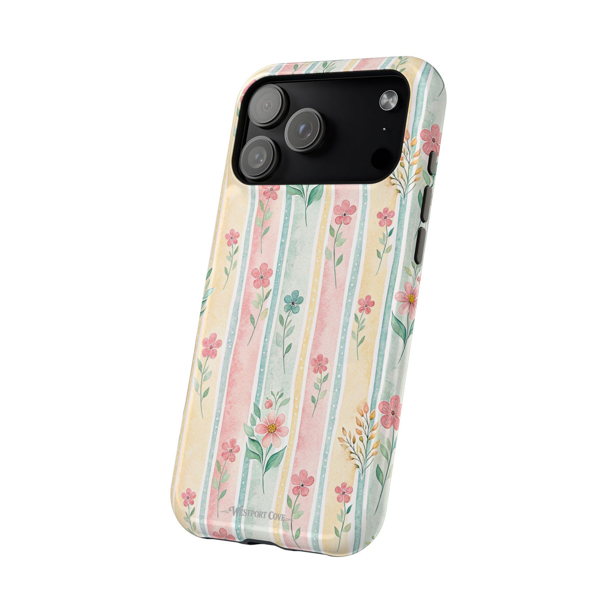 Floral Stripe - Extreme Phone Case