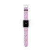 Bow Floral - Ribbon Pattern Apple Watch Band — Pastel Pink & Lavender Watch Strap