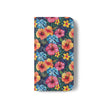 Tropical Hibiscus Flip Phone Case — Floral Wallet Flip Case with Card Slots
