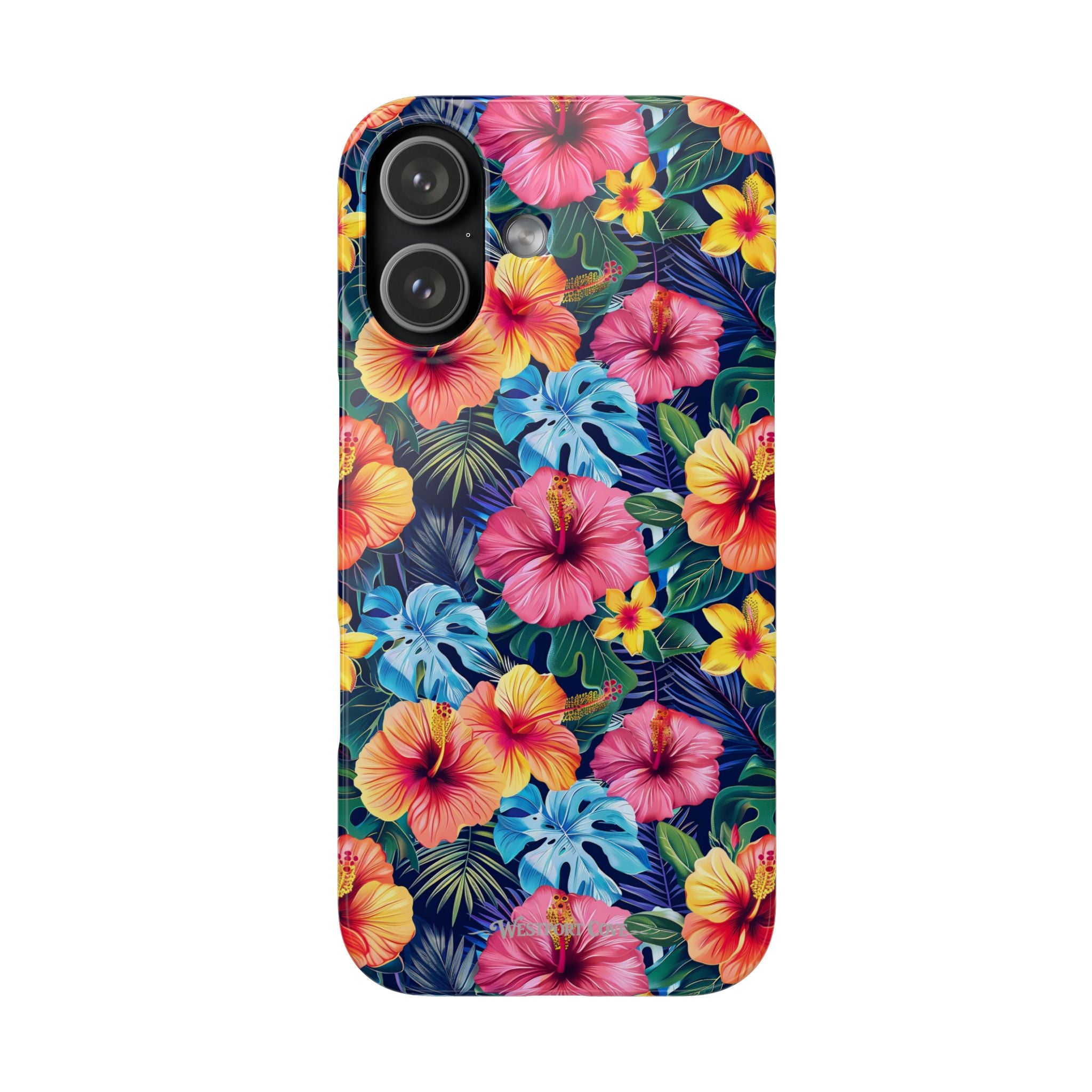 Tropical Hibiscus - Elite Phone Case — Floral Hawaiian Pattern Phone Cover