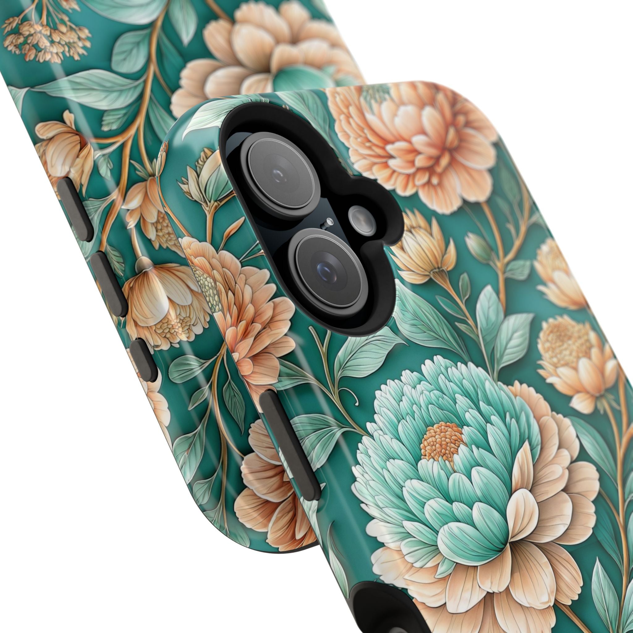 Teal Peony - Extreme MagSafe Phone Case