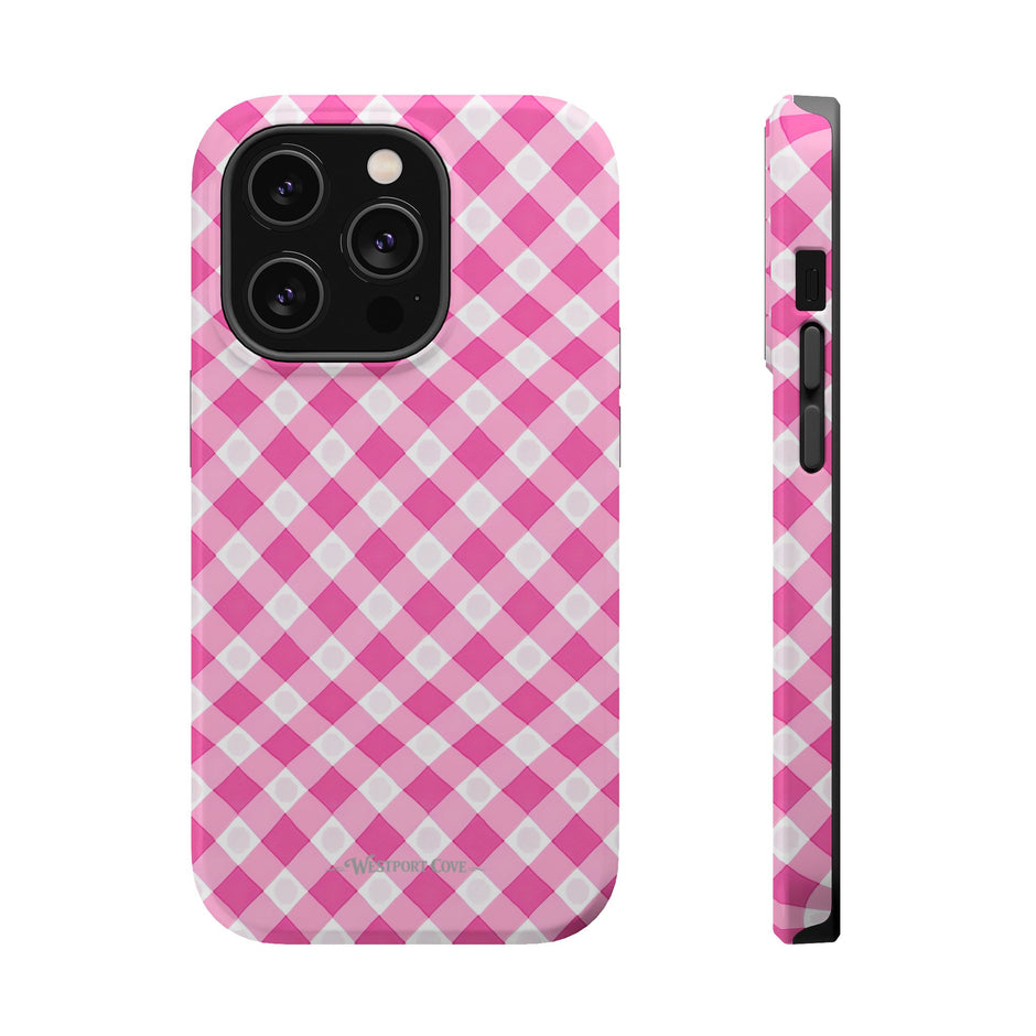 Pink Gingham - Extreme Phone Case