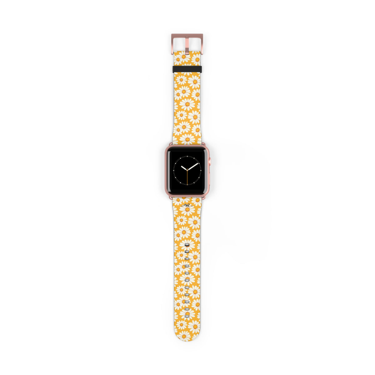 Daisy Chain - Apple Watch Band - Floral Watch Band - Yellow Daisy Pattern Apple Watch Strap