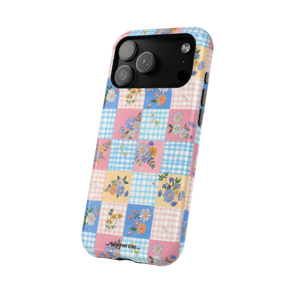 Pastel Floral Patchwork Extreme Impact MagSafe Phone Case