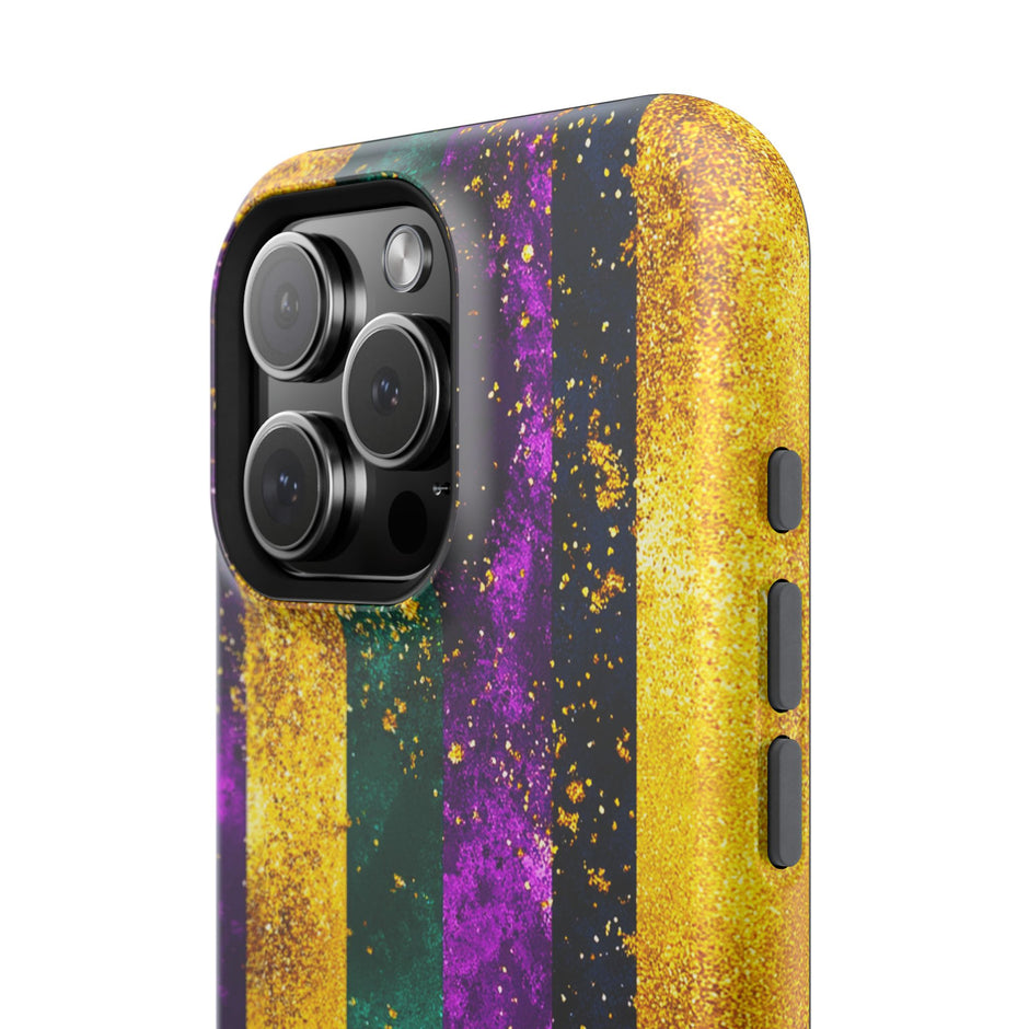 Mardi Gras Stripe - Extreme Impact MagSafe Phone Case