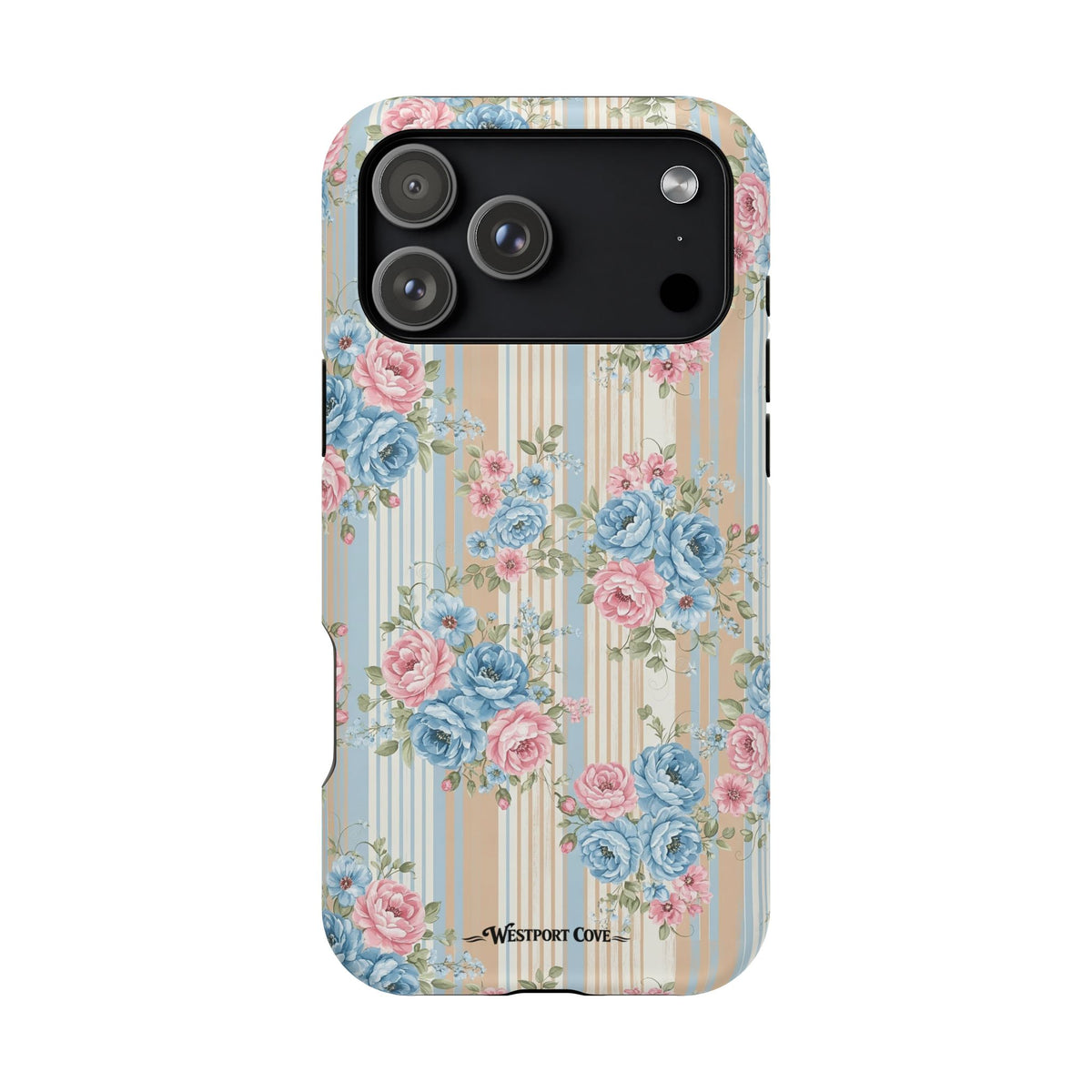 Floral Vintage Stripe - Extreme MagSafe Phone Case