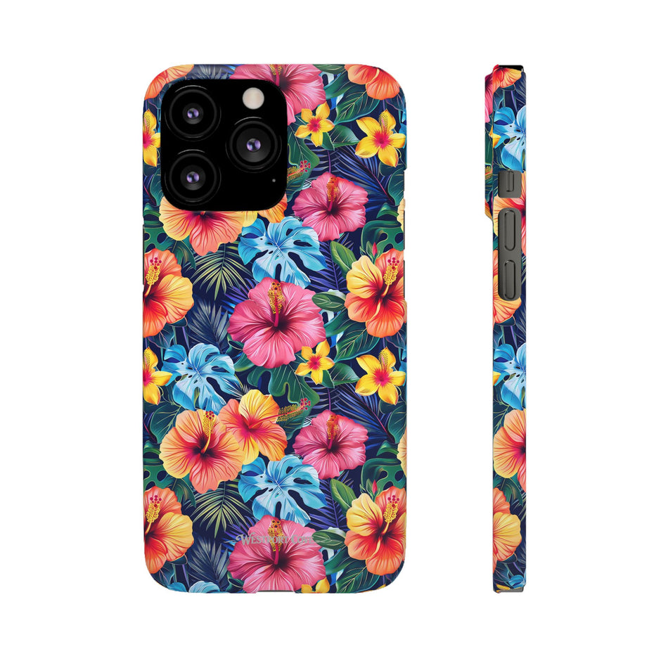 Tropical Hibiscus - Elite Phone Case — Floral Hawaiian Pattern Phone Cover