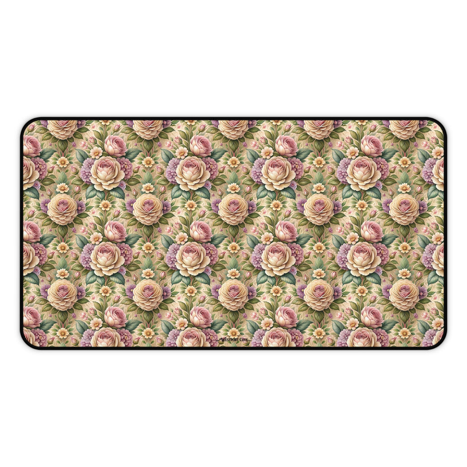 Best Buds Desk Mat — Floral Mousepad for Office & Home
