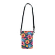 Tropical Hibiscus Phone Wallet - Floral Crossbody Card Holder
