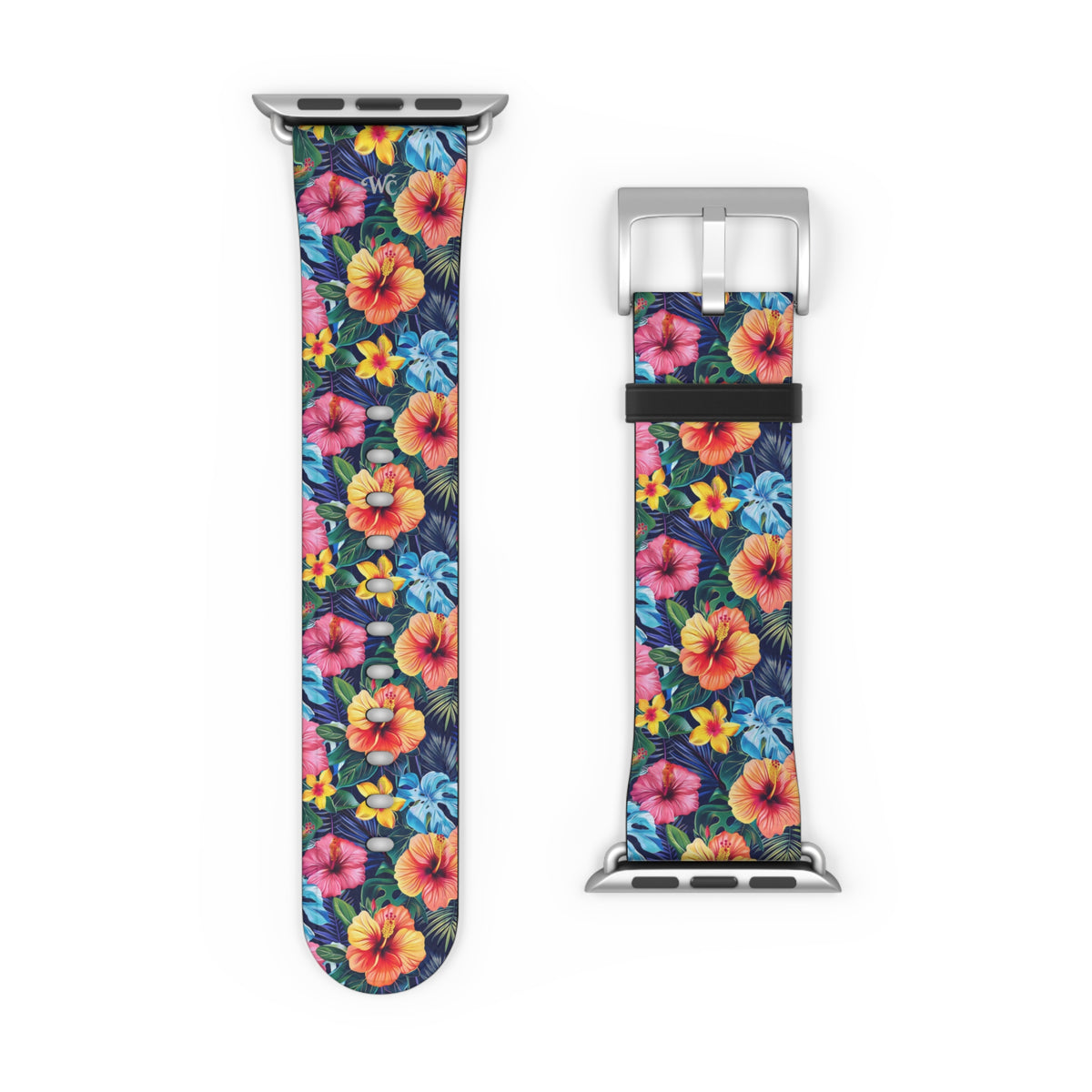 Floral Hibiscus - Apple Watch Band -Colorful Tropical Watch Strap