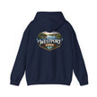 Westport Cove Hoodie — Scenic Lake Cabin Vintage Logo Hooded Sweatshirt