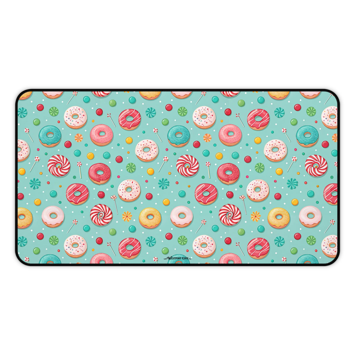 Donut Disturb Desk Mat — Cute Pastel Gaming/Workspace Mouse Pad