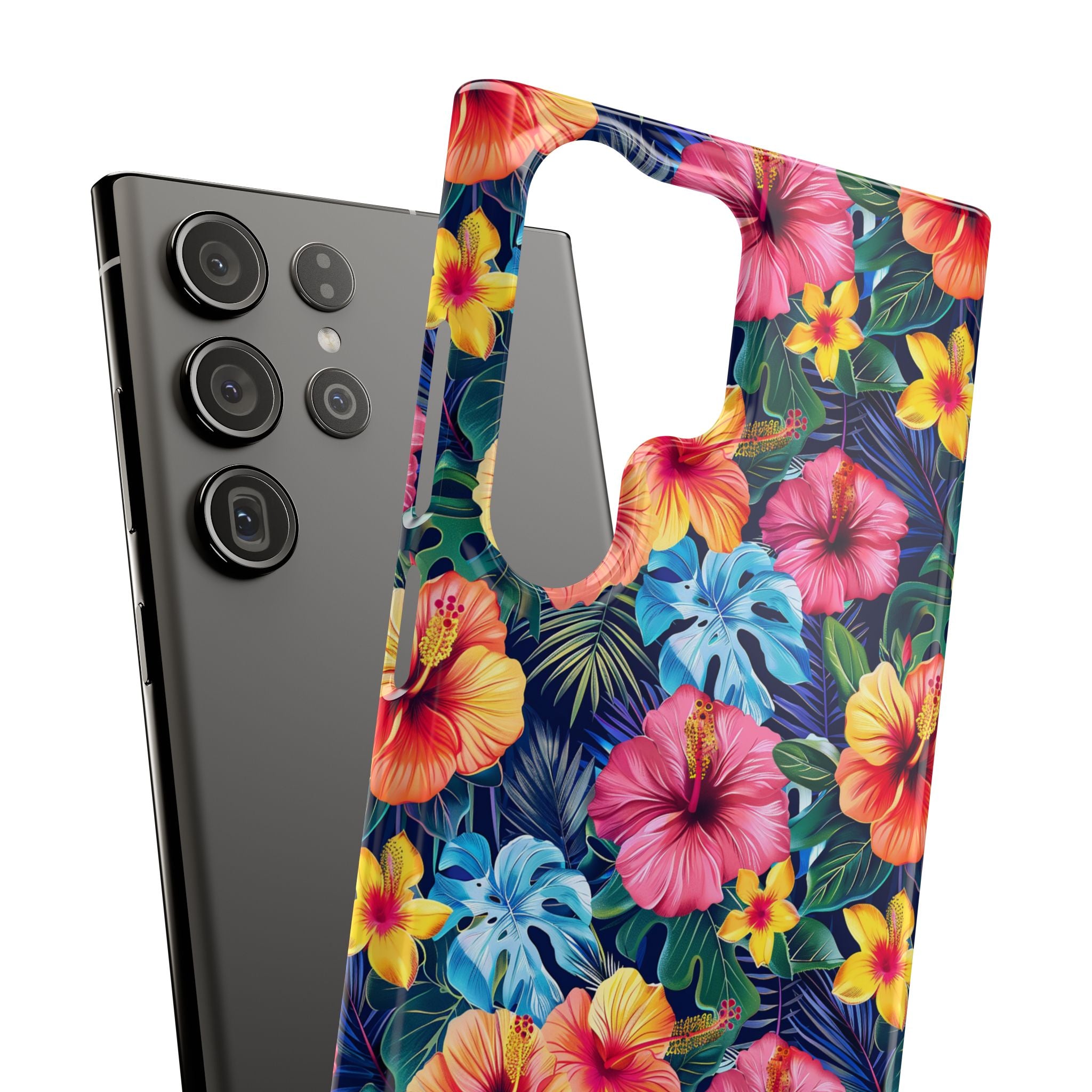 Tropical Hibiscus - Elite Phone Case — Floral Hawaiian Pattern Phone Cover