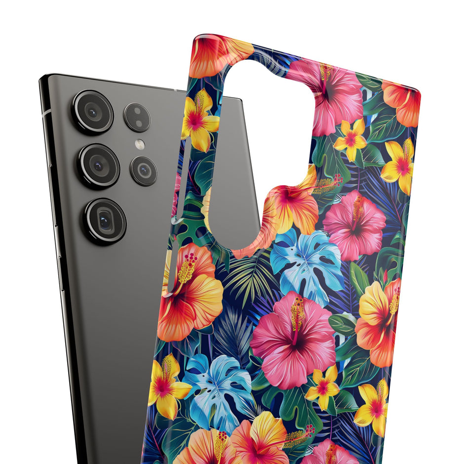 Tropical Hibiscus - Elite Phone Case — Floral Hawaiian Pattern Phone Cover