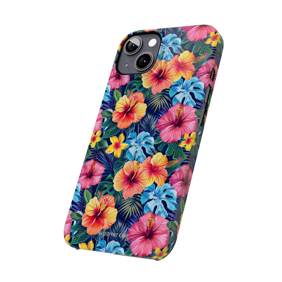 Tropical Hibiscus - Essential Phone Case — Floral Beach Vibe Phone Cover
