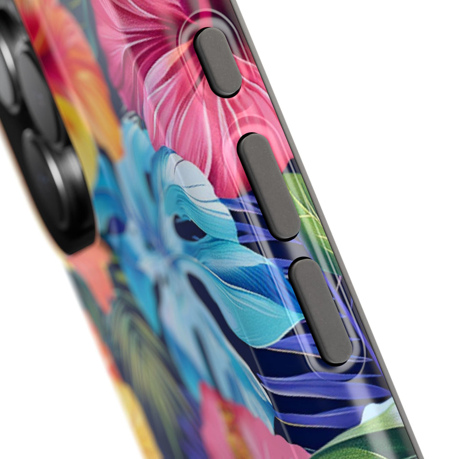 Tropical Hibiscus Extreme Impact MagSafe Phone Case: Uniting Style and Robust Protection