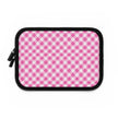 Pink Gingham Laptop Sleeve - Stylish Protection for Your Device