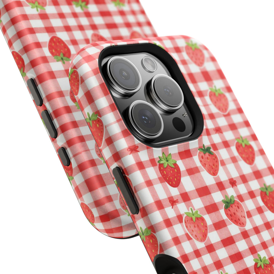 Strawberry Gingham - Extreme MagSafe Phone Case