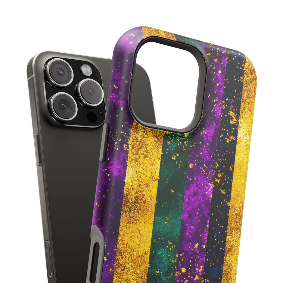 Mardi Gras Stripe - Extreme Impact MagSafe Phone Case