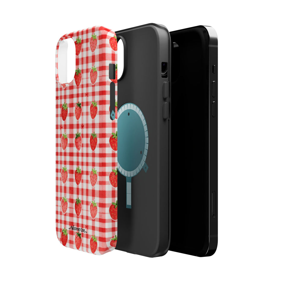 Strawberry Gingham - Extreme MagSafe Phone Case