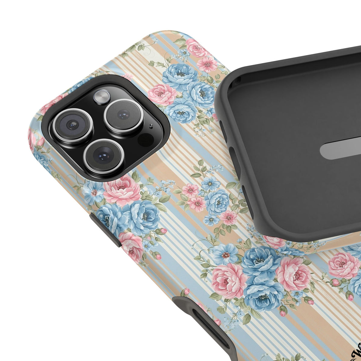 Floral Vintage Stripe - Extreme MagSafe Phone Case