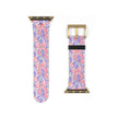 Bow Floral - Ribbon Pattern Apple Watch Band — Pastel Pink & Lavender Watch Strap