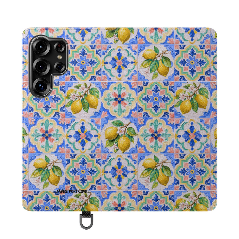 Santorini Lemon - Flip Case