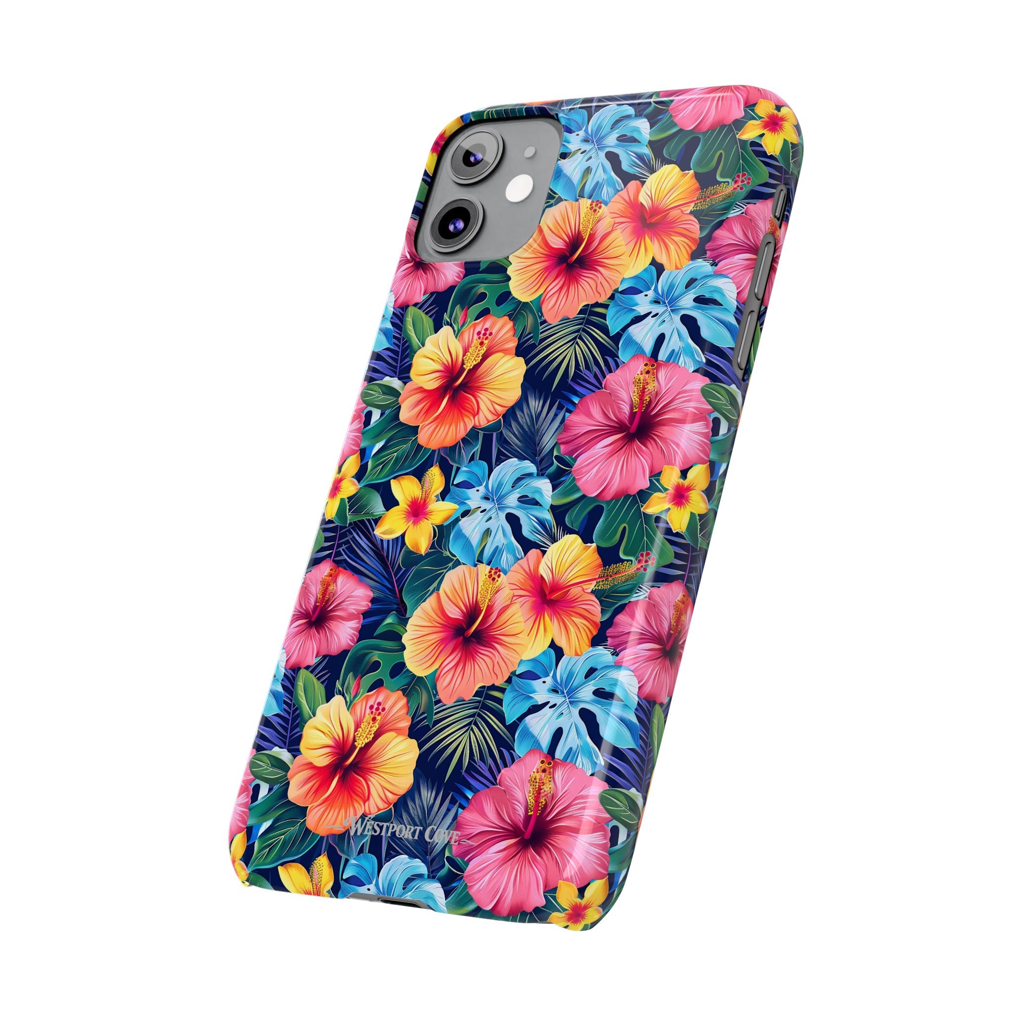Tropical Hibiscus - Essential Phone Case — Floral Beach Vibe Phone Cover
