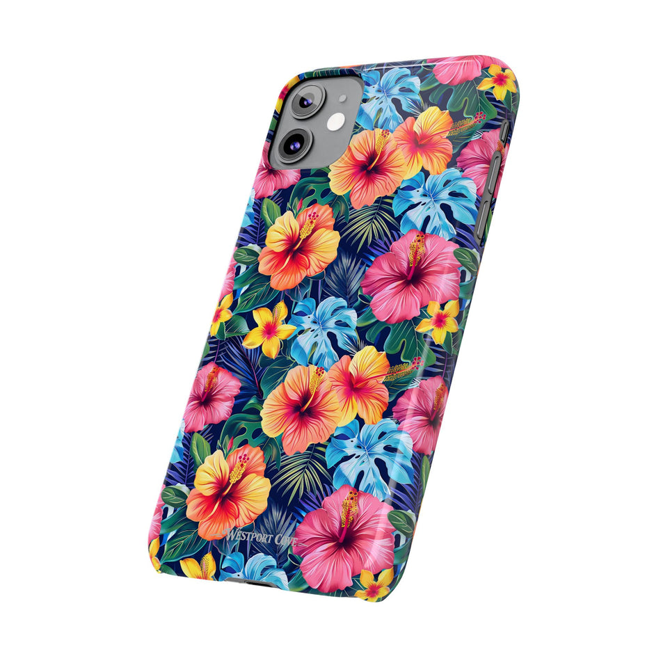 Tropical Hibiscus - Essential Phone Case — Floral Beach Vibe Phone Cover