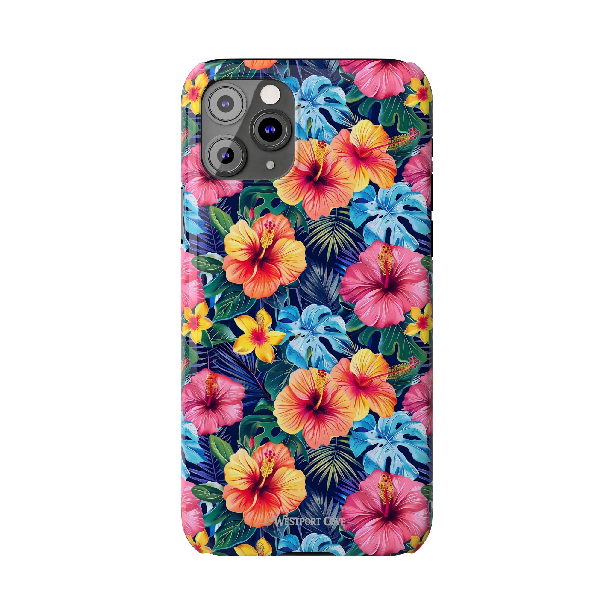 Tropical Hibiscus - Essential Phone Case — Floral Beach Vibe Phone Cover