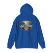 Westport Cove Hoodie — Scenic Lake Cabin Vintage Logo Hooded Sweatshirt
