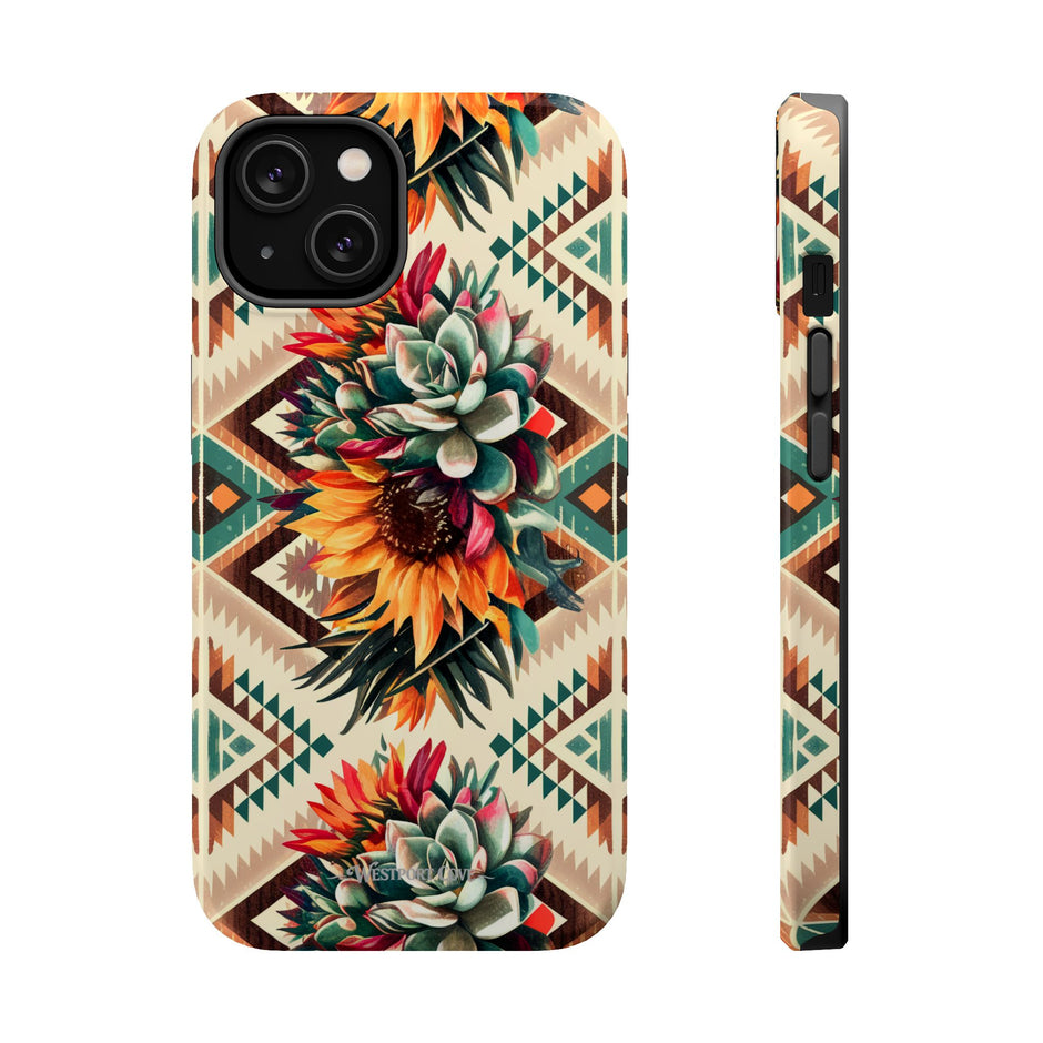 Southwestern Succulent Extreme Impact MagSafe Phone Case