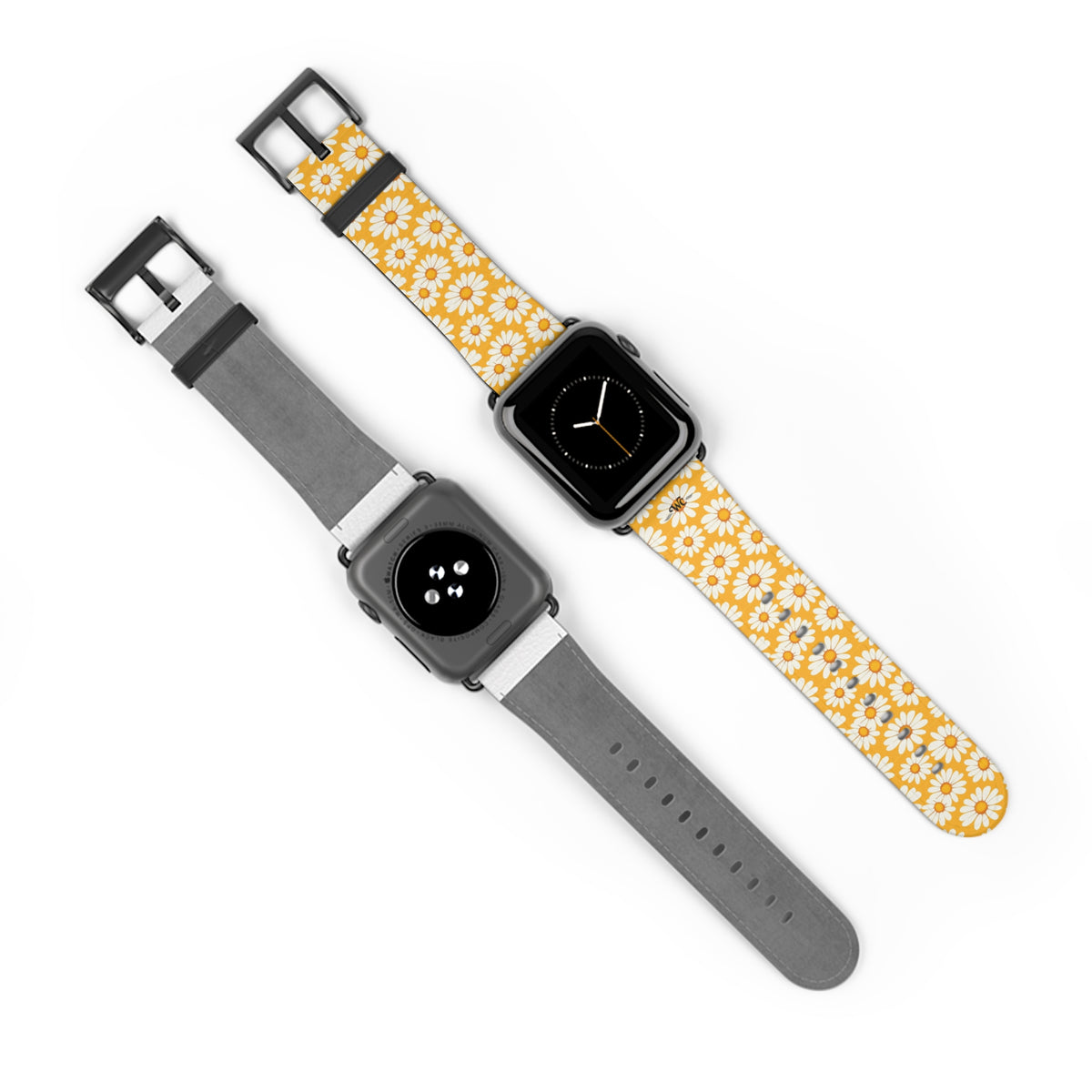 Daisy Chain - Apple Watch Band - Floral Watch Band - Yellow Daisy Pattern Apple Watch Strap