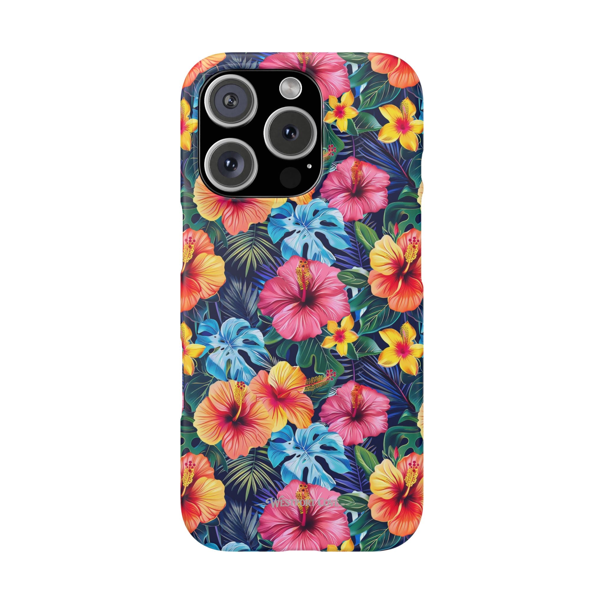 Tropical Hibiscus - Elite Phone Case — Floral Hawaiian Pattern Phone Cover