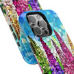 Floral Mosaic Stained Glass Colorful Lupine - Extreme Impact MagSafe Phone Case